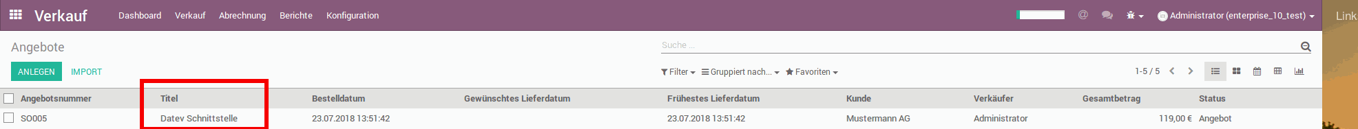 Odoo – Beispiel 2 für drei Spalten