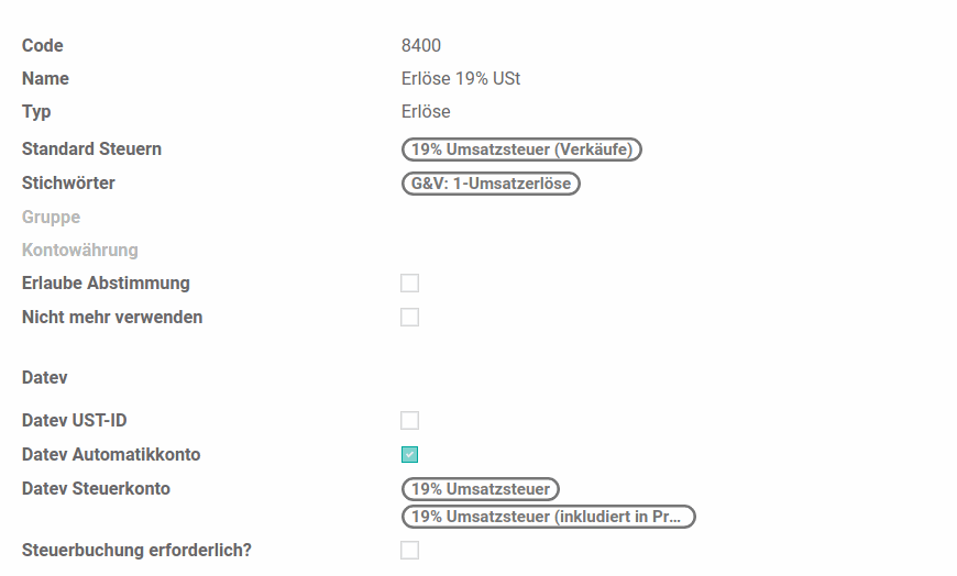 Odoo Bild- und Textblock