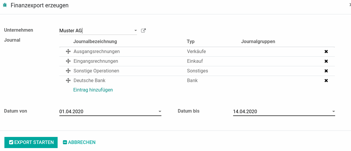 Odoo Text- und Bildblock