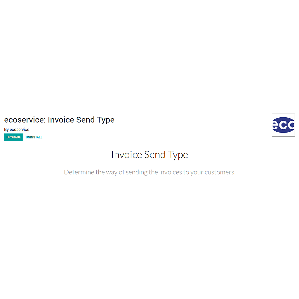 Type of invoice dispatch